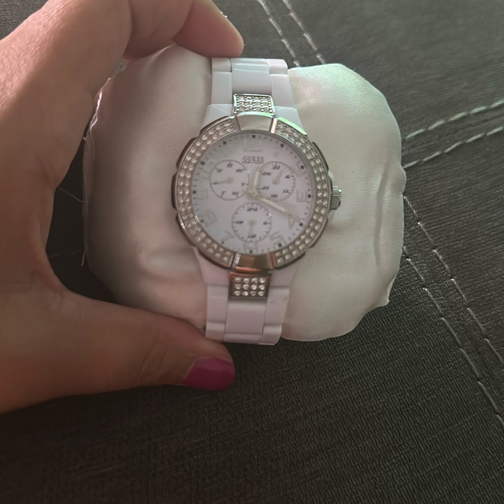White Guess watch
